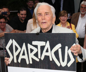 Kirk Douglas: During the flight over, he had real difficulty